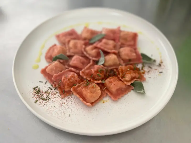 Ravioli con salvia
