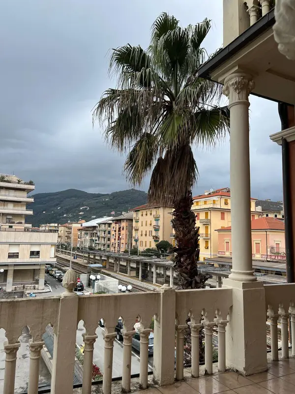 Vista dalla loggia della villa